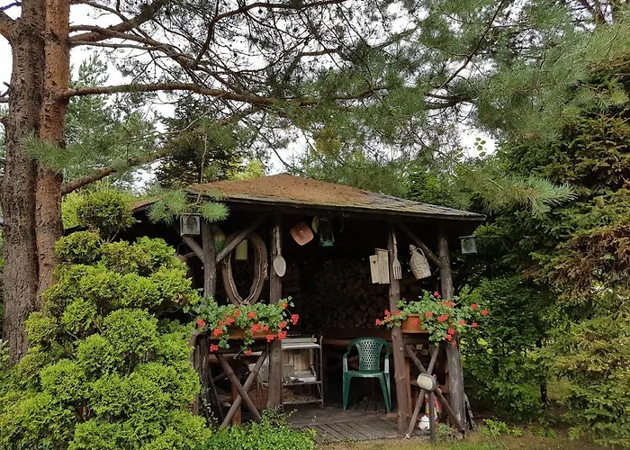 Letniskowy Na Kaszubach Lub Z Kominkiem Gerendaház